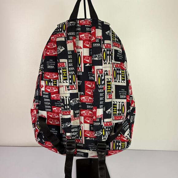 Vans Old Skool III Backpack Red Black White 18 inch Dual Strap Computer Bag - Picture 2 of 16